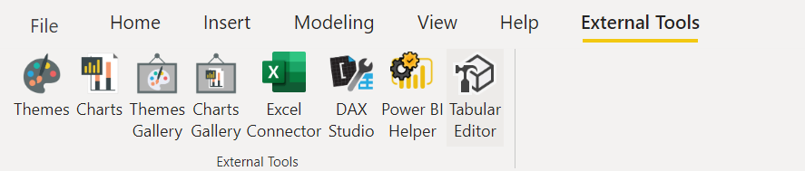 External Tooling in Power BI